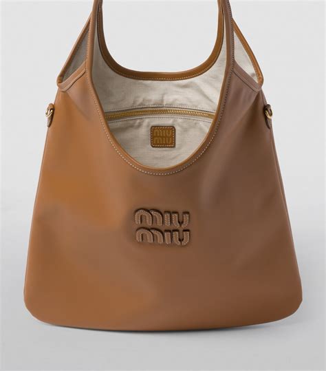 miu miu brn mir ivy|Miu Miu: Women's IVY Leather Bag (Cognac) .